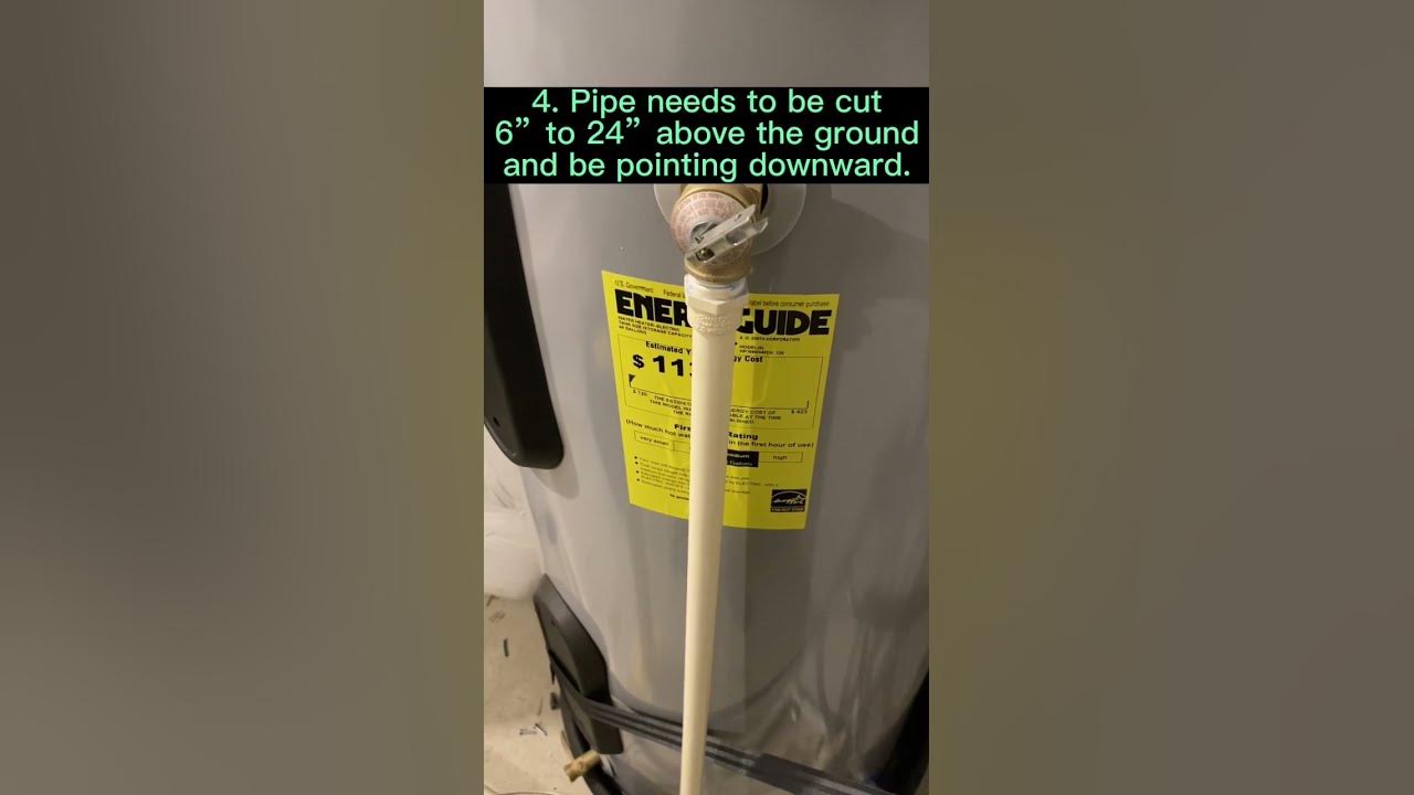 Hot Water Tank Pressure Relief Valve Pipe Requirements 🛠️ For DIY’ers