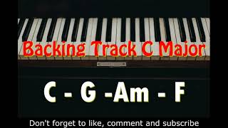 Emotional Piano Backing Track In C Major