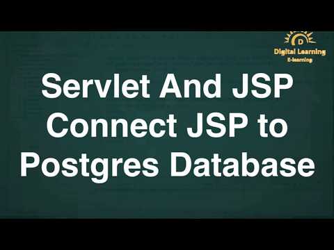 22 Servlet And JSP Connect JSP to Postgres Database | Online Training Download app from below link