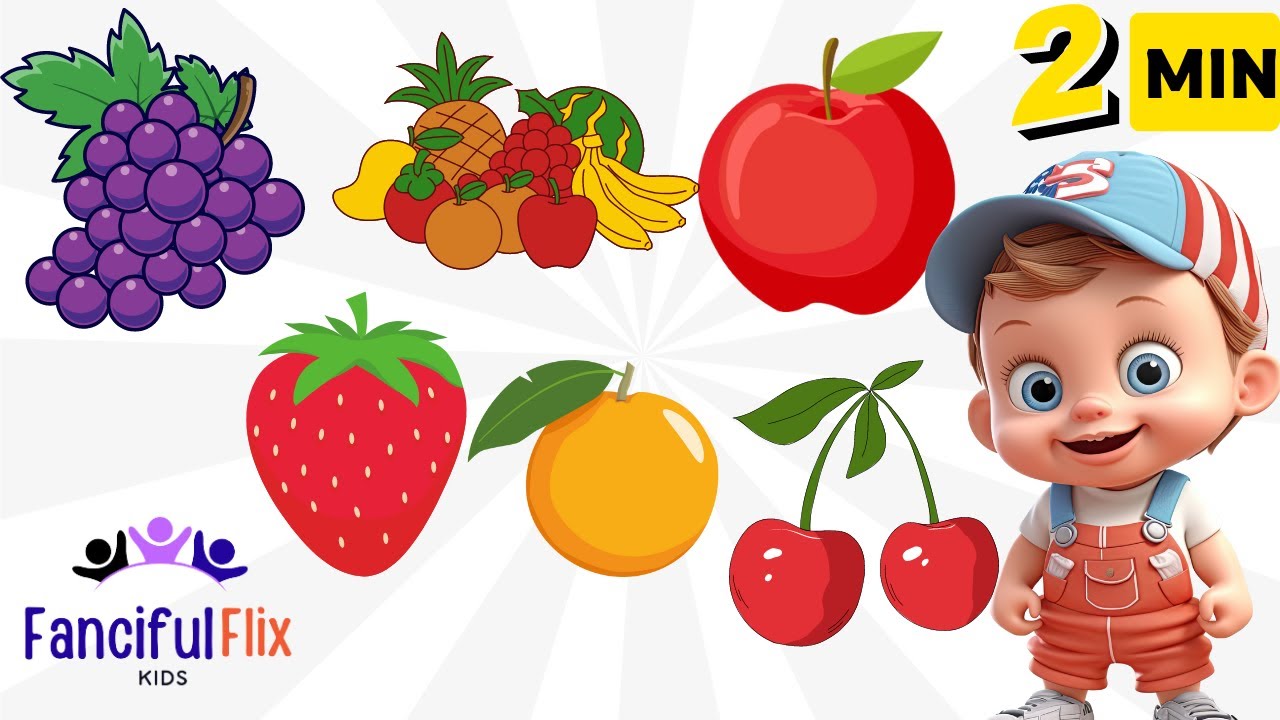 Fruit cartoon song । Best learning Nursery rhymes Kids song