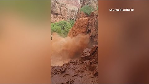 Monsoons trigger flooding at Grand Canyon National Park