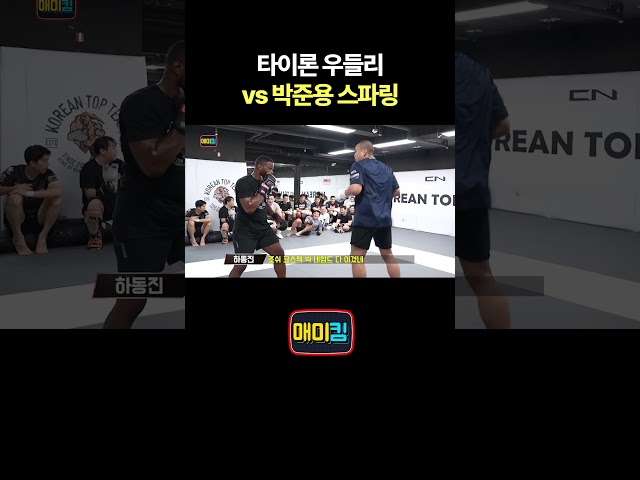 타이론 우들리 vs 박준용 스파링