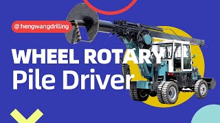 Wheel Rotary Pile Driver.