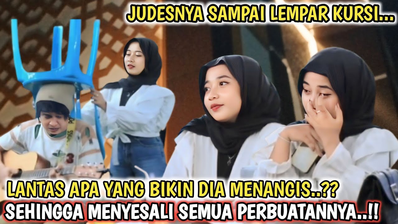 CEWEK JUDES NGAMUK LEMPAR KURSI, TIBA-TIBA NANGIS SETELAH MENDENGAR SHOLAWAT INI..??