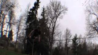 🌧️ Slackline Rain Session: Dancing with Gravity in the Downpour! ☔