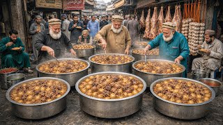 Most Cheap road side Traditional Street food in Afghanistan | Liver fry | Kabuli Pulao recipe
