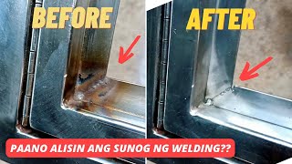 PAANO ALISIN ANG SUNOG NG WELDING SA SS TUBULAR? (How to remove weld burn on SS tubular)