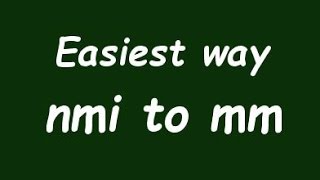 Convert Nautical Mile to Milimeter (nmi to mm) - Formula, Example, Convertion Factor