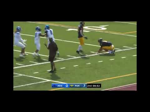 Nakoa Orlando #8 turn over scoop run  vs Punahou