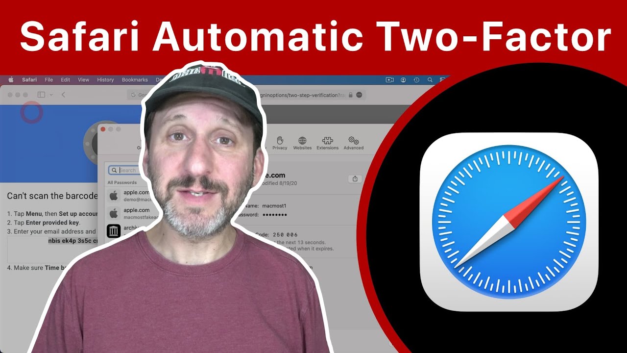 Setting Up Automatic Two-Factor Code In Safari - YouTube