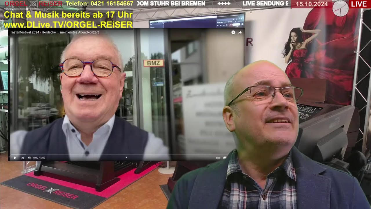 BÖHM SEMPRA 3.0 - Alois Müller Herdecke Tastenfestival - LIVESTREAM 15.10.2024 - ORGEL-REiSER