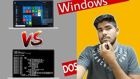 Difference between DOS and Windows OS. Windows & DOS kya hai explained in Hindi Technical Ashish ?