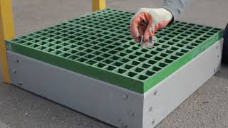 How to Install Quartzgrip® Fibreglass Open Mesh Grating