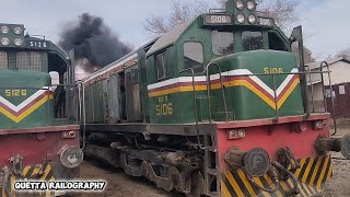 Rge-20 Helping The Dead Power At The Quetta Locomotive Shed..