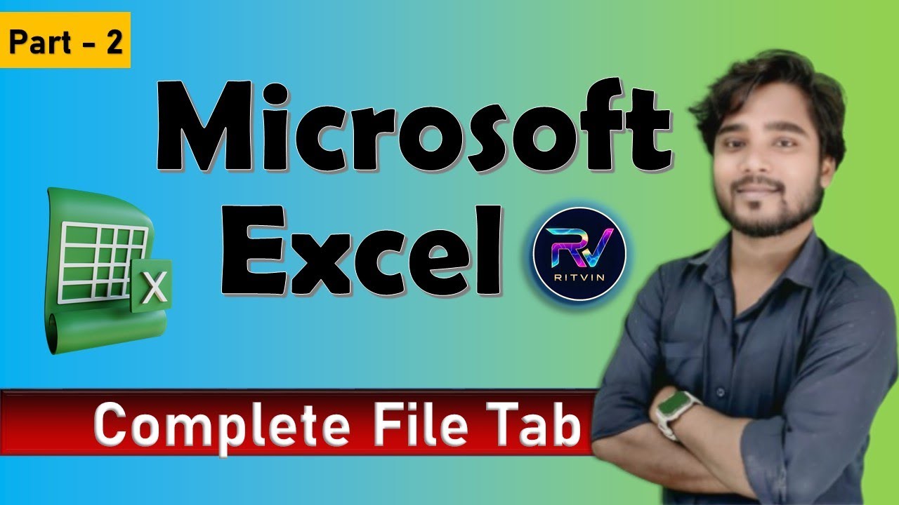 Excel File Tab | Complete Guide in Hindi | MS Excel Tutorial for ...