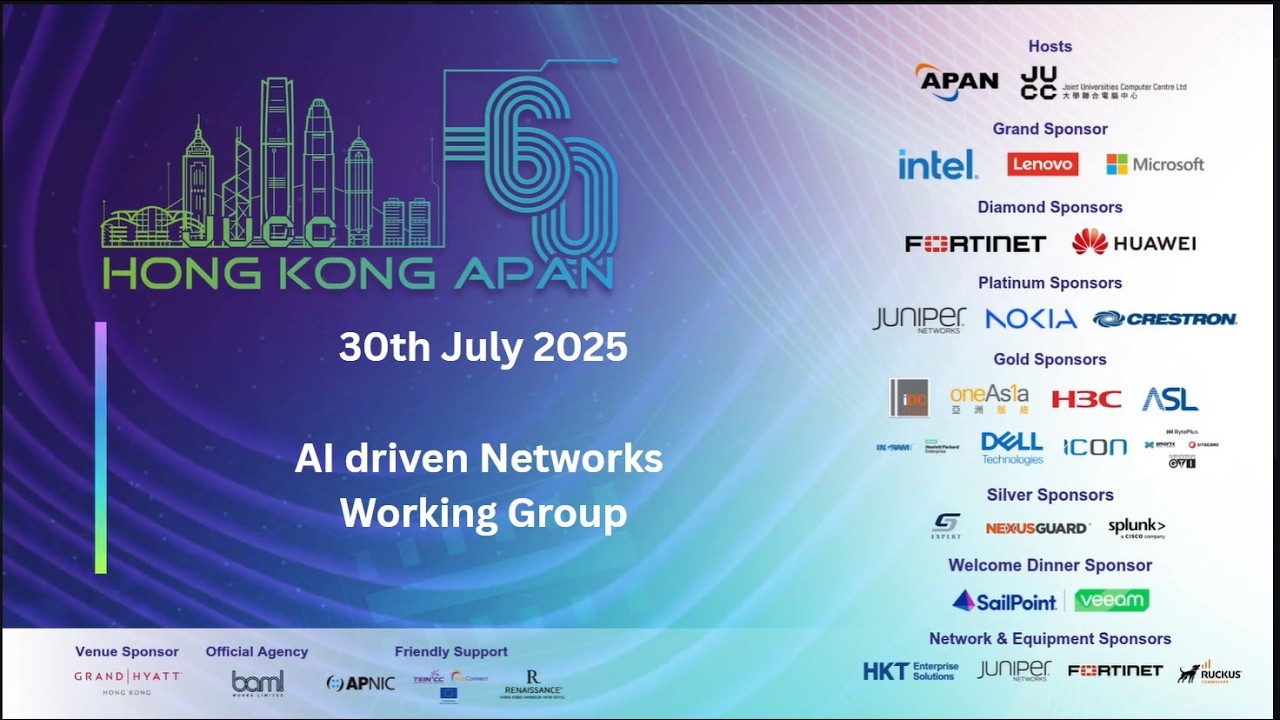 APAN60 : AI driven Networks Working Group (Session 2)