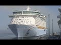 cruise ship M/S Voyager of the seas arriving to Tallinn