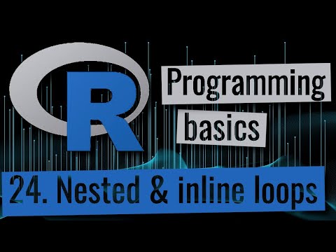 R programming - Nested and inline loops