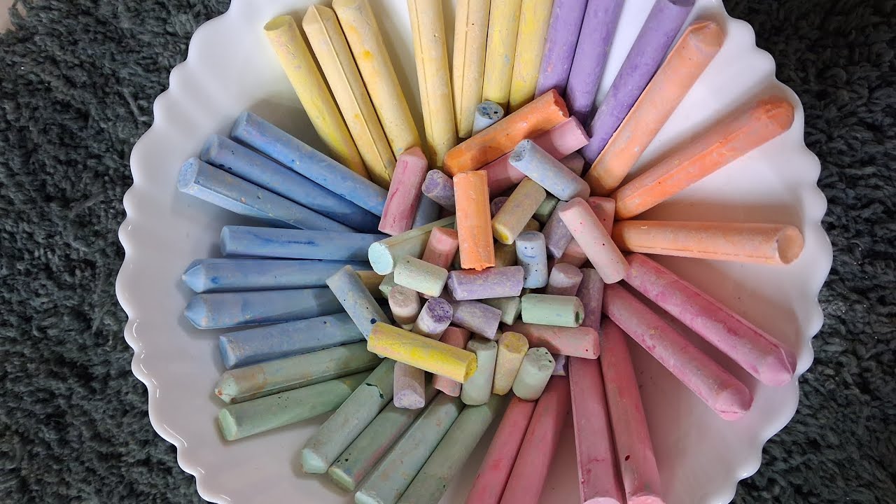 ✨️💥100 Different Chalk Crushing 💥✨️#asmr #satisfying #subscribe #foryou #asmrcommunity 