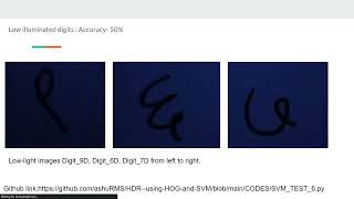 Robust handwritten digit recognition using SVM and HOG