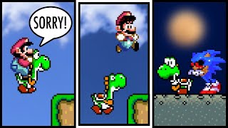 Why you should never drop Yoshi in a pit...