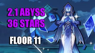 New 2.1 Abyss Floor 11 With New Corrosion Debuff (36 Stars, Hu Tao / Raiden mdps)