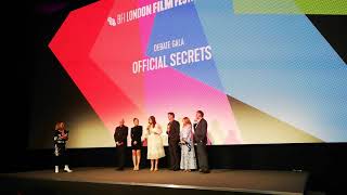 Keira Knightley on her role in 'Official Secrets' at the Debate Gala, BFI - London Film Festival Wealth