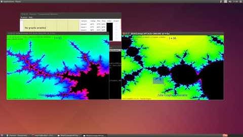 Julia & Mandelbrot using OpenMP on Ubuntu