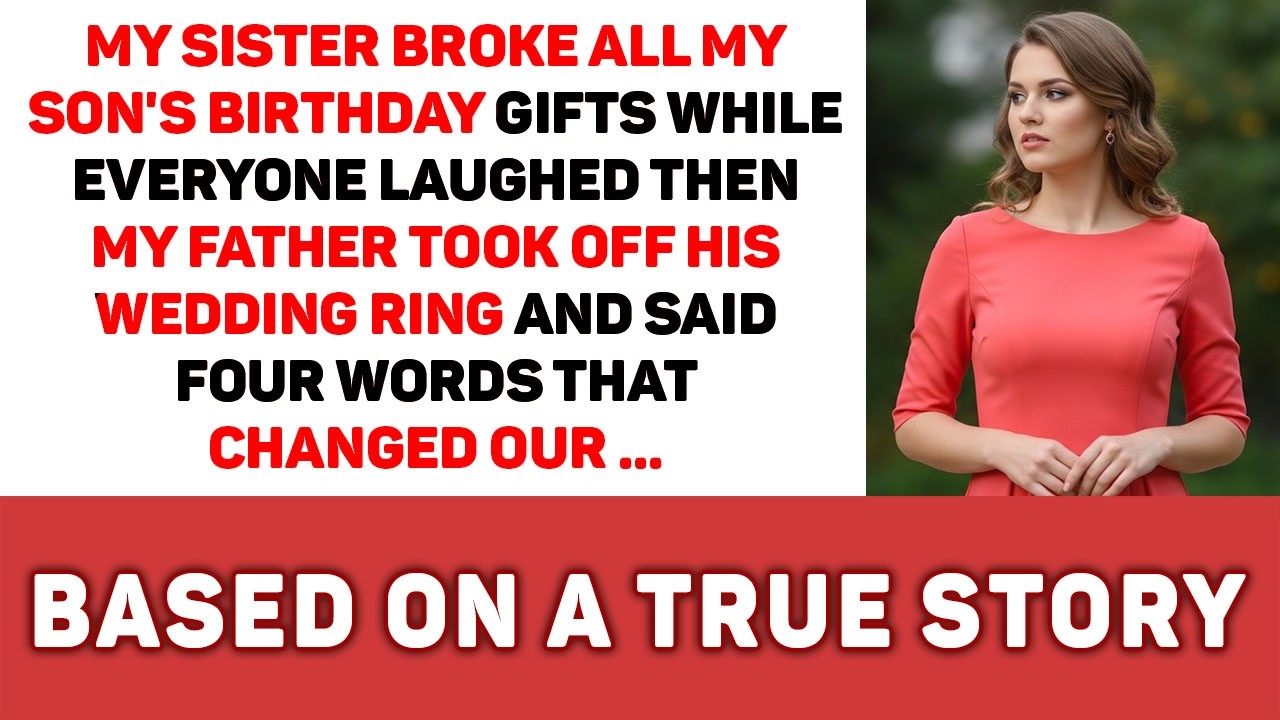 My Sister Smashed My Son’s Birthday Gifts Amidst The Laughter, Then My Father Silenced Them