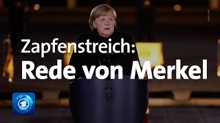 Großer Zapfenstreich: Rede von Kanzlerin Merkel