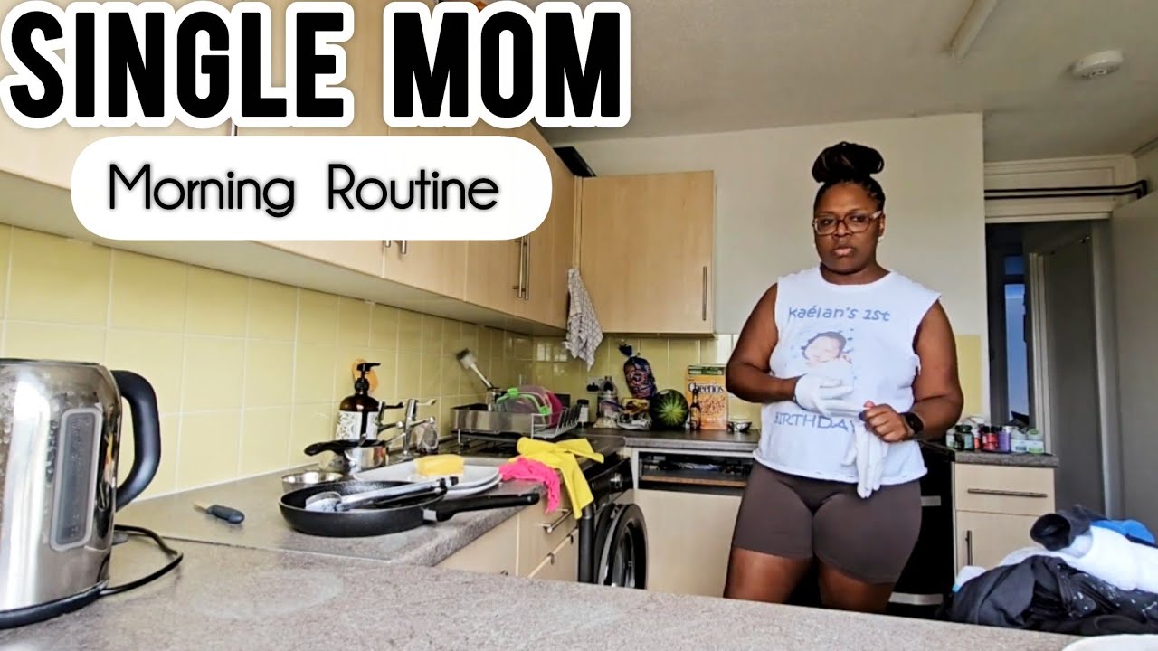 Single Mother Morning Routine Single Mom Morning Routine | Last Day before school restarts & Grocery ...