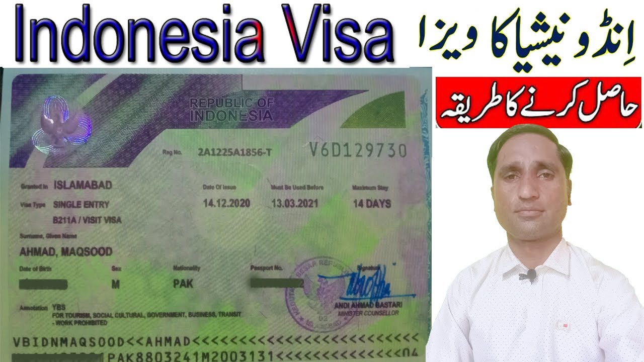 indonesia visit visa price for pakistani