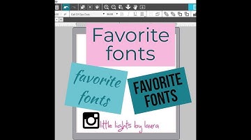 MY FAVORITE FONTS: SILHOUETTE STUDIOS