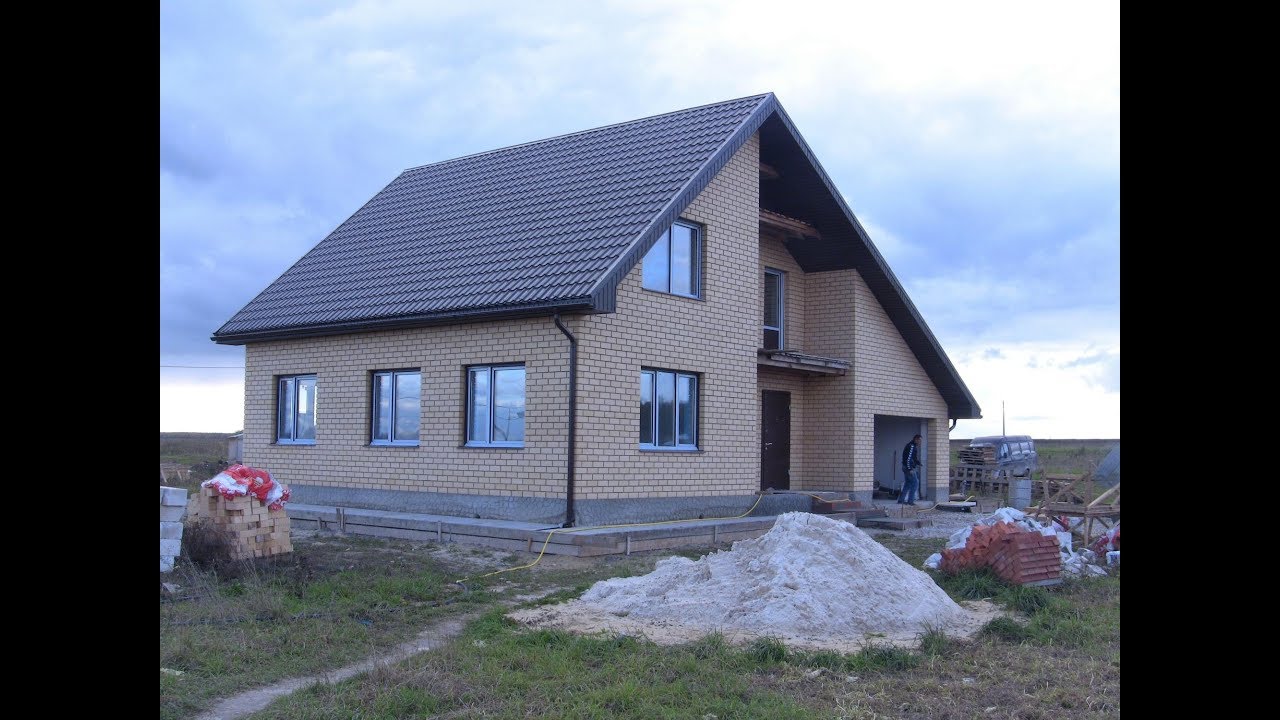 строительство дома КП Соколиная Гора (Чехов) - YouTube