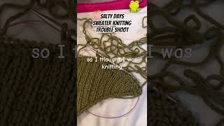 Salty Sweater troubleshooting knitting pattern Section 2