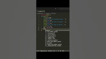 calculate simple interest in c #coding #programming #youtubeshorts #india #c #education #learning #