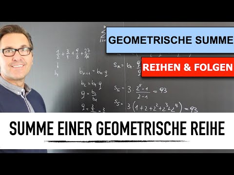 Summe einer Geometrischen Reihe berechnen | geometrische und arithmetische Folgen berechnen