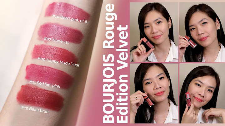 Bourjois rouge edition velvet lipstick review năm 2024