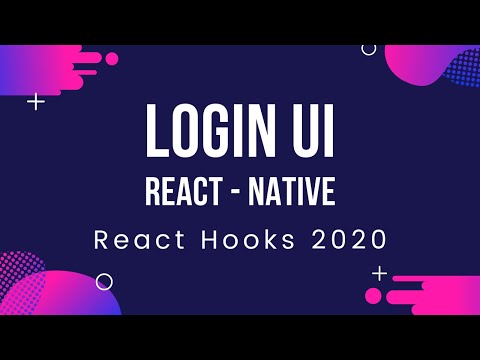 #1 Native base Login UI || React Native Form Validation || React hooks 2020