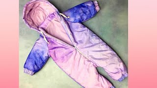 #Diy Как сшить детский комбинезон с утеплителем. How to sew a baby jumpsuit with insulation.1часть.