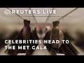 Live celebrities leave the carlyle hotel to attend met gala