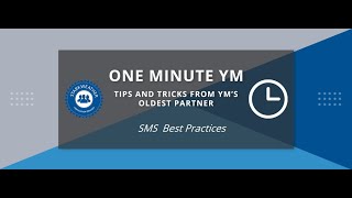 SMS Best Practices in YM