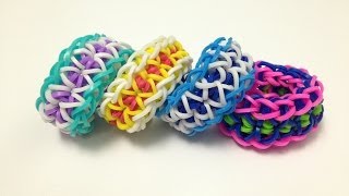 レインボールームRainbow Loom ブレスレット編み方・作り方7:Straightaway ストレートアウェイ