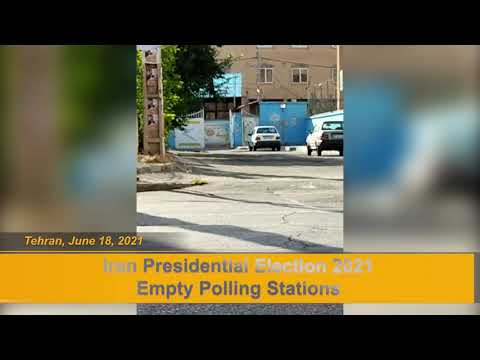 Video reports from Iran show polling stations are empty and people have boycotted Iran election 2021