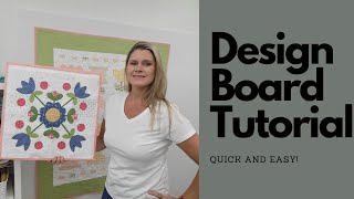I like big Blocks!  DIY design board tutorial beginner quilt blocks.