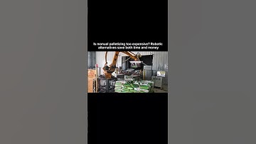 Is manual palletizing too expensive? Robotic alternatives save both time and money.#machine #robot