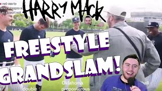 Harry Mack Reaction!🔥Freestyle Grand Slam with the New York Yankees