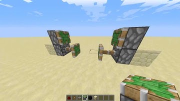 Minecraft 1.5.2 - 2x2 - Piston Door - Simples