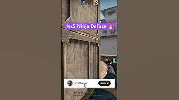 1vs5 Ninja Defuse | Dust 2 | CS2 | CS:GO | Shorts Series #56