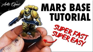 How to Paint QUICK & EASY Warhammer Bases: Mars and Desert Effect using Texture paints